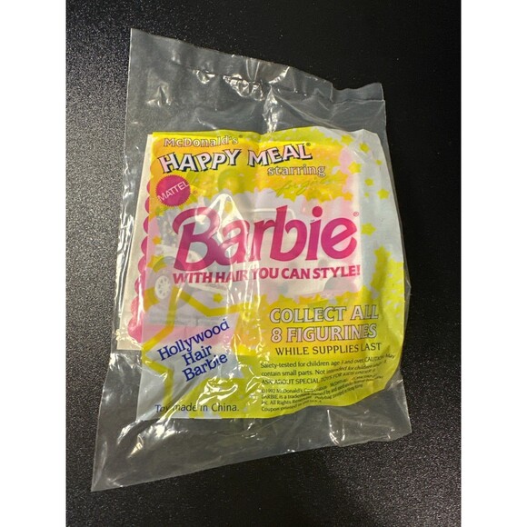 1992 McDonald’s Hollywood Hair Barbie Toy SEALED Happy Meal Mattel - Picture 1 of 9